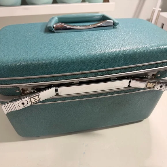 Vintage Silhouette Samsonite Teal Makeup Organizer